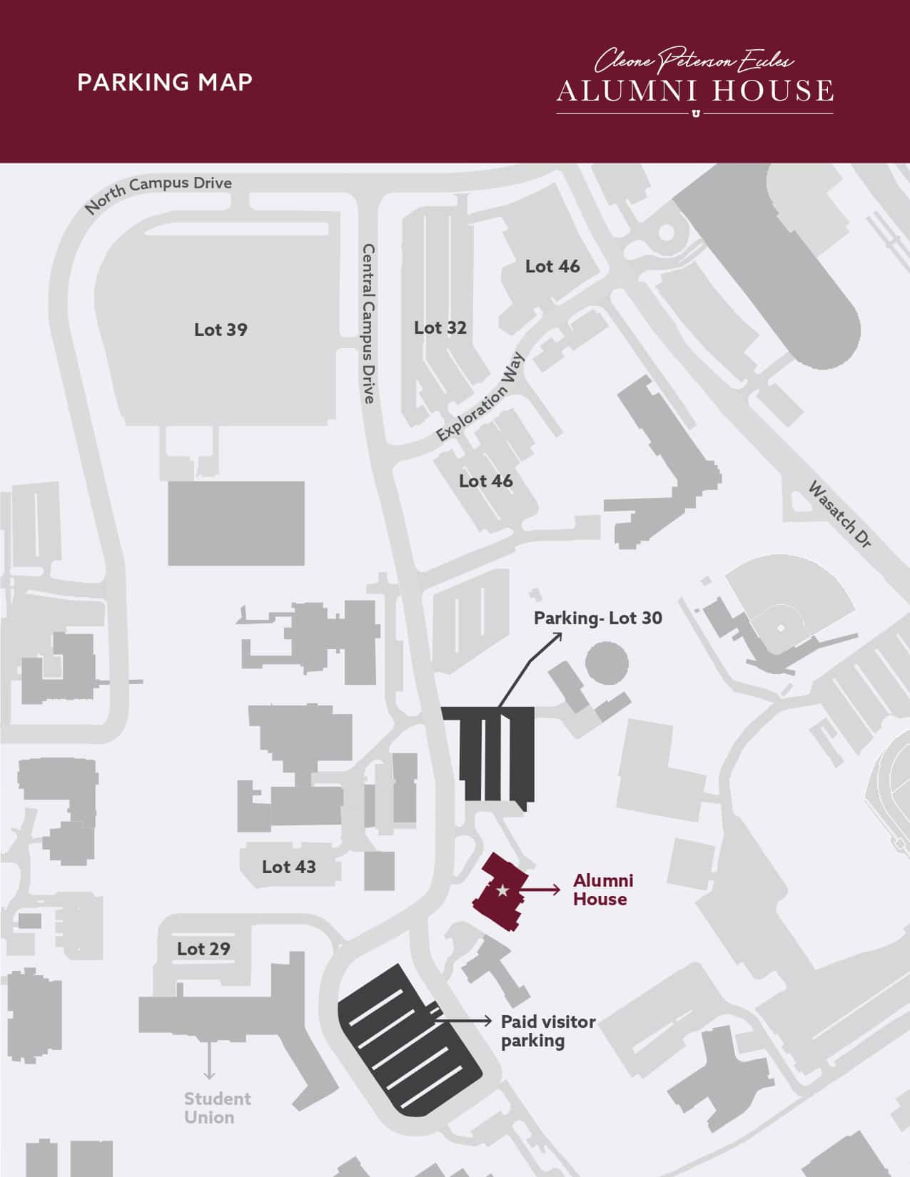 Alumni House Parking Lots